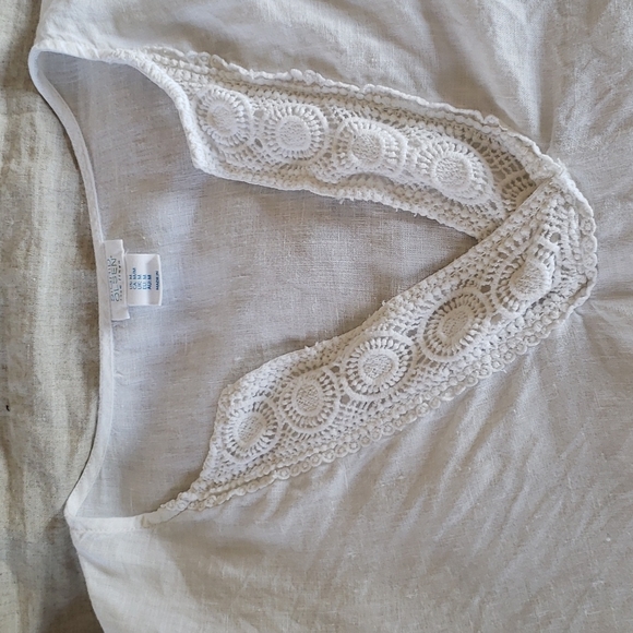 Sigrid Olsen 100 % linen top - Picture 10 of 12